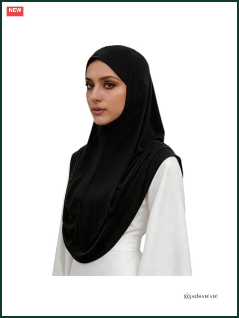 Ready to Wear Instant Hijab Scarf for Women Soft Stretch Jersey Muslim Headscarf